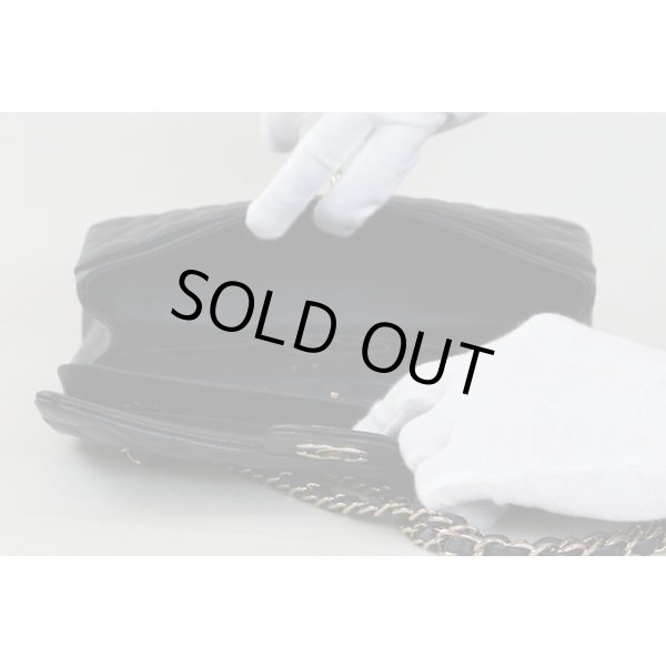 シャネル　マトラッセ Wチェーンショルダーバック ネイビー／ゴールド金具　中身