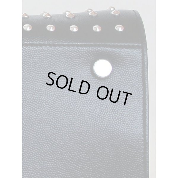 サンローラン　サックドジュール スパイクスタッズ 355154BOW52-1000 ブラック　底拡大