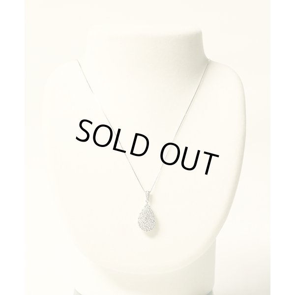 PT850/900 ダイアイリペンダントネックレス 2.00ct 8.70g　装着イメージ