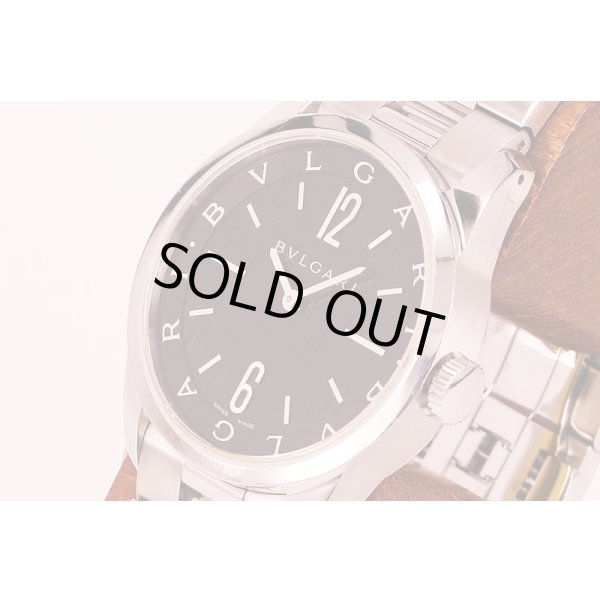 ブルガリ　ソロテンポ　ＳＴ３７Ｓ　黒文字盤　サイド拡大