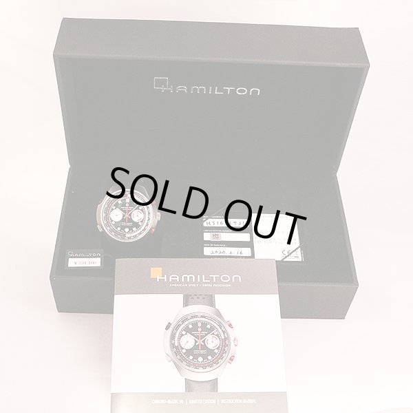 ハミルトン　アメリカン クラシック クロノマティック５０　Ｈ５１６１６７３１　黒文字盤　箱・保証書