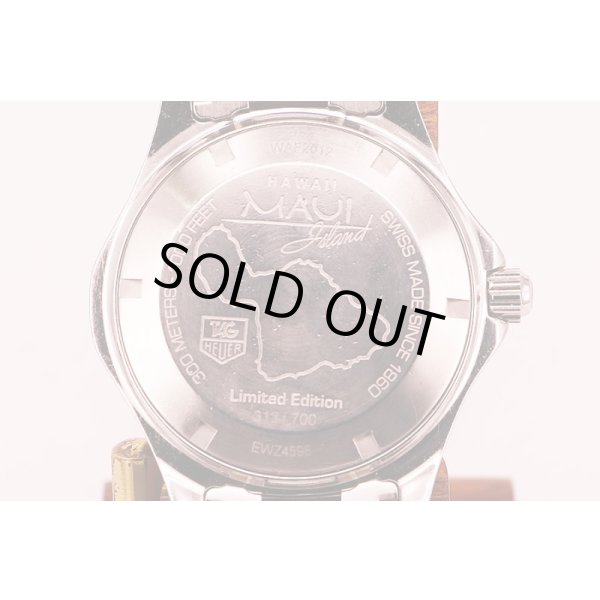 タグホイヤー　アクアレーサー　ＷＡＹ２０１２　ハワイ・マウイ島　黒シェル文字盤　裏面拡大