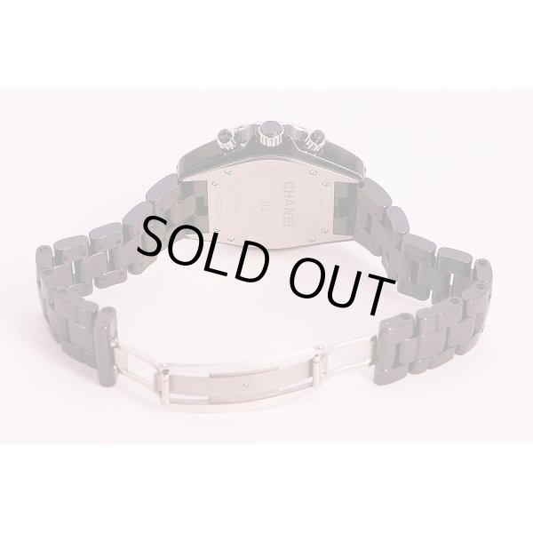 シャネル　Ｊ１２　Ｈ０９４０　クロノグラフ　黒文字盤　セラミックブレス