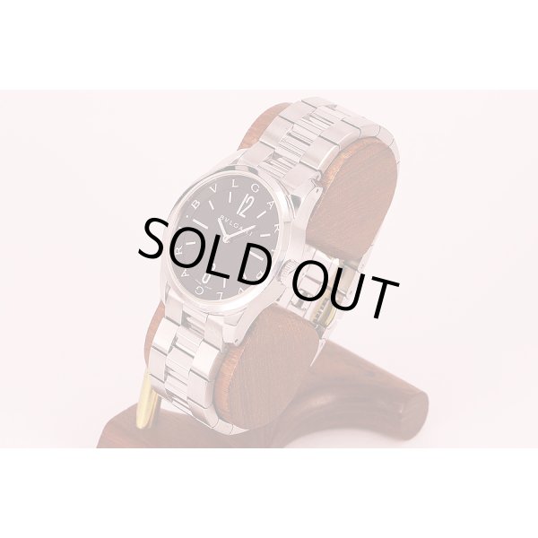 ブルガリ　ソロテンポ　ＳＴ３７Ｓ　黒文字盤　サイド