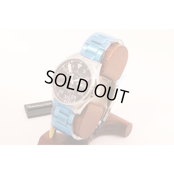 ハミルトン　カーキアビエーション　パイロットデイデイト　Ｈ６４６１１０　黒文字盤　サイド