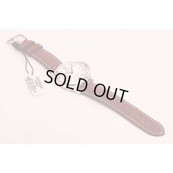 パネライ　ＰＡＭ００５２３　ルミノールマリーナ １９５０　３デイズ　白文字盤　革ベルト状態　表面