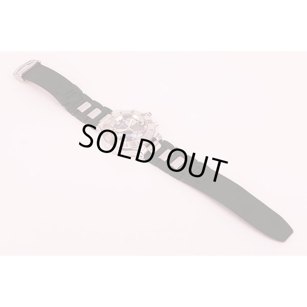 カルティエ　クロノスカフ　２４２４　黒ロゴ文字盤　ラバーベルト状態　表面