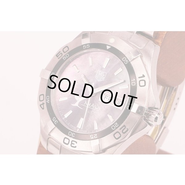 タグホイヤー　アクアレーサー　ＷＡＹ２０１２　ハワイ・マウイ島　黒シェル文字盤　サイド拡大