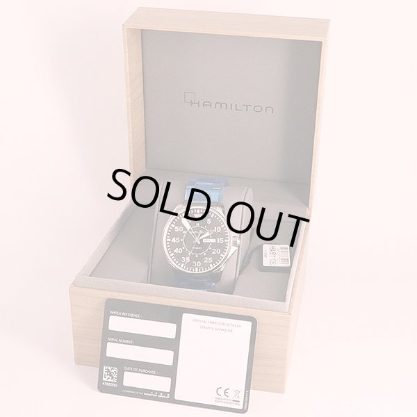 ハミルトン　カーキアビエーション　パイロットデイデイト　Ｈ６４６１１０　黒文字盤　箱・保証書