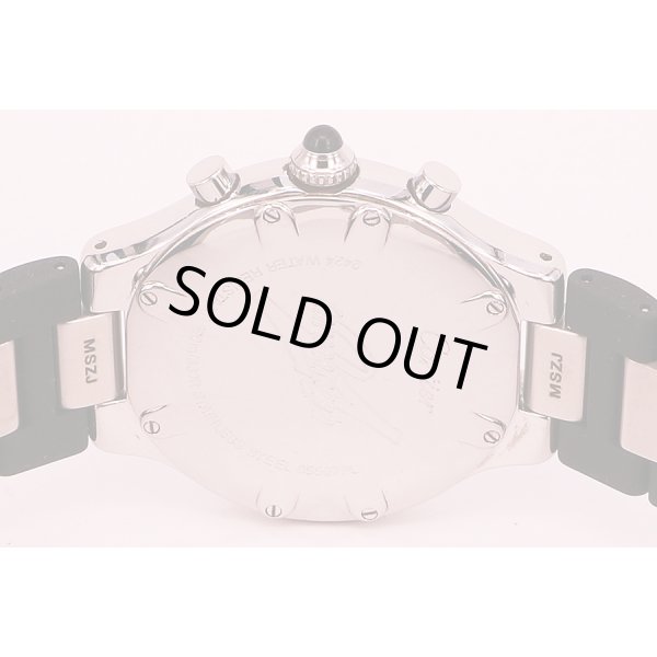 カルティエ　クロノスカフ　２４２４　黒ロゴ文字盤　裏面拡大