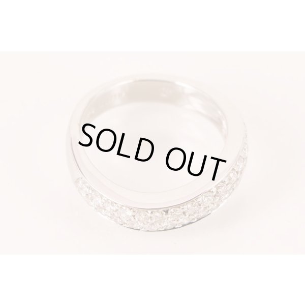 K18WG ダイアイリリング 0.86ct 6.20g　拡大