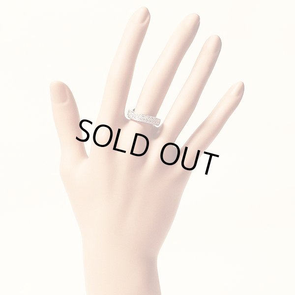 K18WG ダイアイリリング 0.86ct 6.20g　装着イメージ