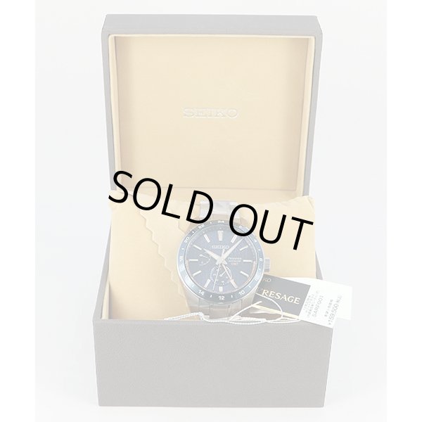 セイコー　プレサージュ　シャープエッジＧＭＴ　ＳＡＲＦ００１　藍鉄文字盤　箱