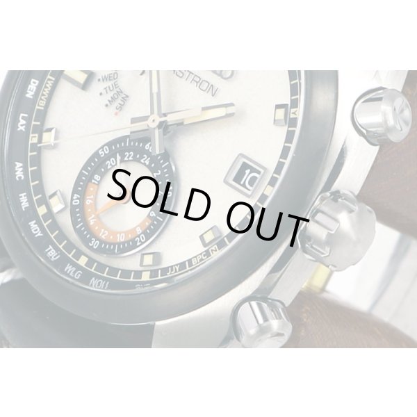 セイコー　アストロン　ＳＢＸＹ００７　電波ソーラー　銀文字盤　サイド拡大