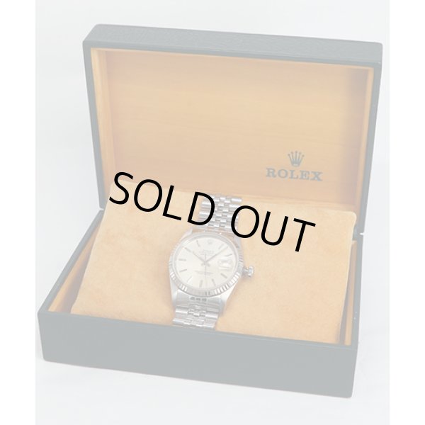 ロレックス　１６２３４　Ｘ１４０３１３（９１年製）　銀棒文字盤　箱