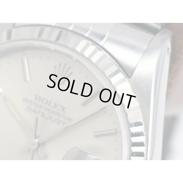 ロレックス　１６２３４　Ｘ１４０３１３（９１年製）　銀棒文字盤　サイド拡大