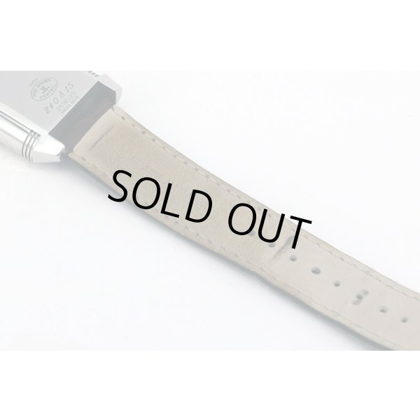 ジャガールクルト　レベルソ　２４０．８．１５　グランデイト　銀文字盤　革ベルト状態