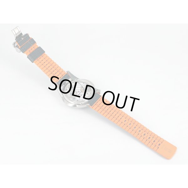 アジムート　スペースシップ　ＳＰ－１　紺文字盤　ラバーベルト状態　裏面