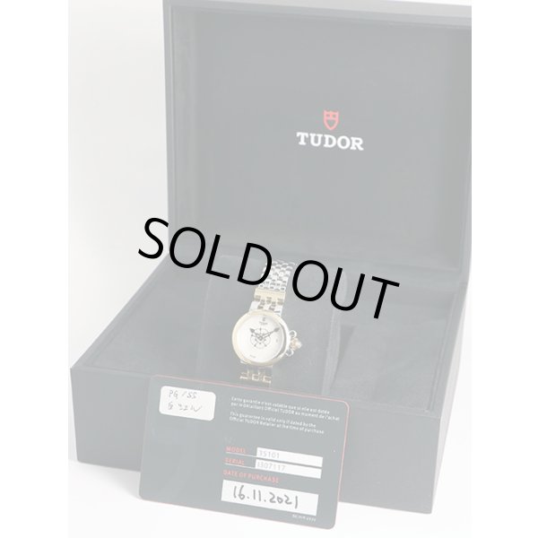 チューダー　クレア・ド・ローズ　３５１０１　コンビ　白シェル文字盤　箱・保証書