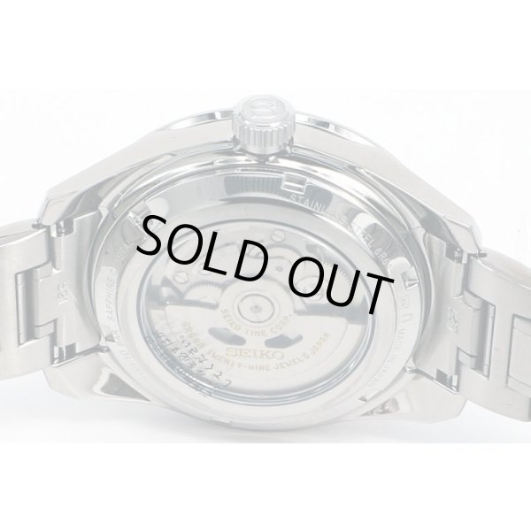 セイコー　プレサージュ　シャープエッジＧＭＴ　ＳＡＲＦ００５　常盤文字盤　裏面拡大