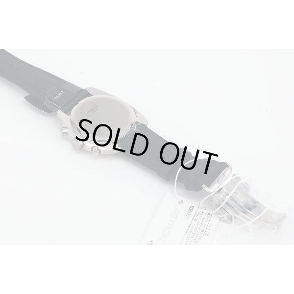 セイコー　アストロン　ＳＢＸＹ００７　電波ソーラー　緑文字盤　革ベルト状態　裏面