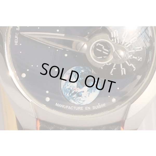 アジムート　スペースシップ　ＳＰ－１　紺文字盤　サイド拡大