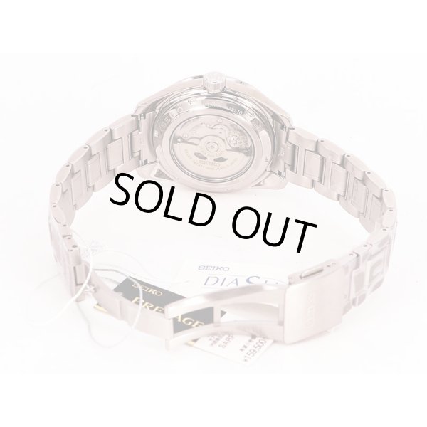 セイコー　プレサージュ　シャープエッジＧＭＴ　ＳＡＲＦ００１　藍鉄文字盤　ブレス