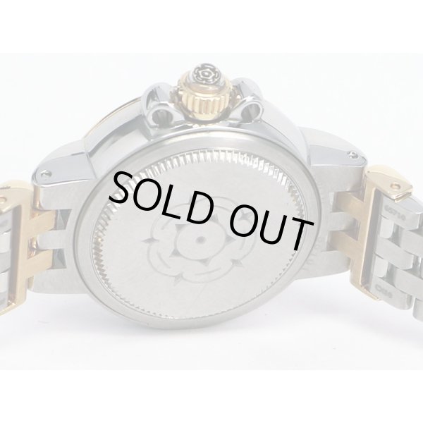 チューダー　クレア・ド・ローズ　３５１０１　コンビ　白シェル文字盤　裏面拡大