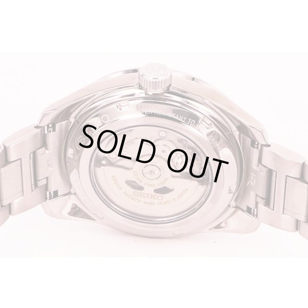 セイコー　プレサージュ　シャープエッジＧＭＴ　ＳＡＲＦ００１　藍鉄文字盤　裏面拡大