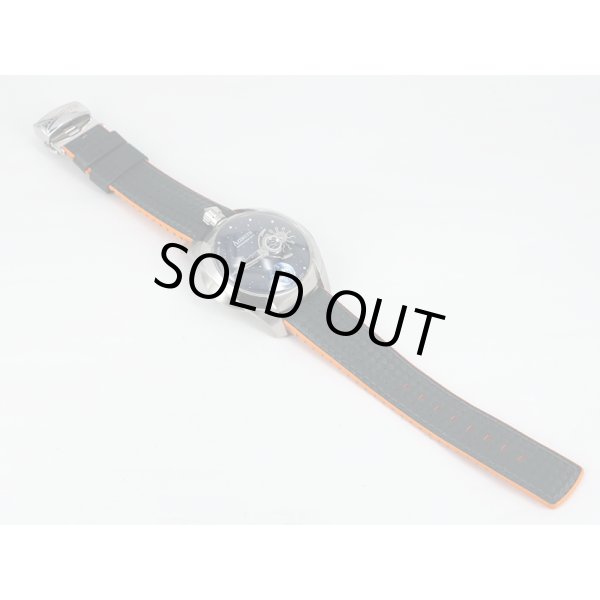 アジムート　スペースシップ　ＳＰ－１　紺文字盤　ラバーベルト状態　表面