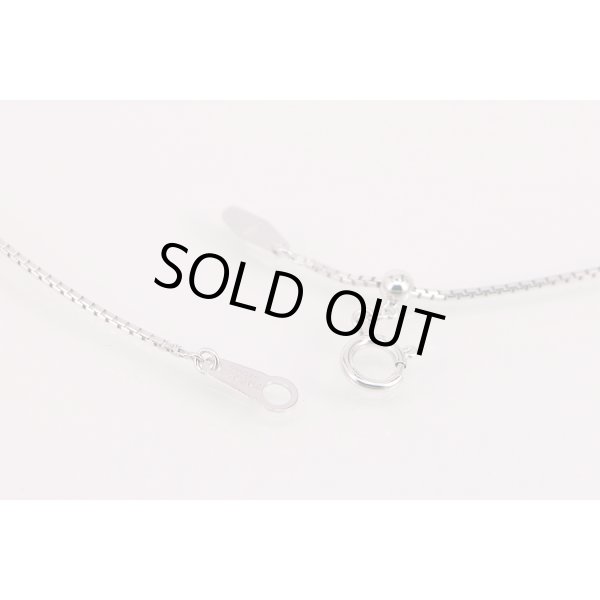 タサキ　K18WG パールダイアイリペンダントネックレス 7.60mm 0.19ct 7.60g　留め具外したイメージ