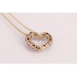 ポンテヴェキオ　K18PG サファイアダイアイリペンダントネックレス 0.68ct 0.18ct 5.10g　サイド