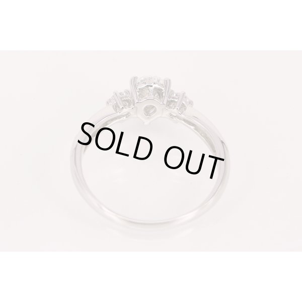 タサキ　PT900 ダイアイリリング 0.638ct 0.22ct 4.80g　内側