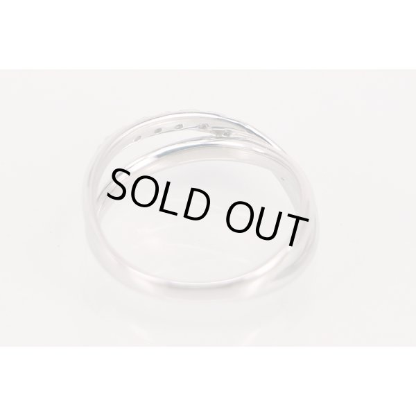 ポンテヴェキオ　K18WG ダイアイリリング 0.15ct 2.70g　内側