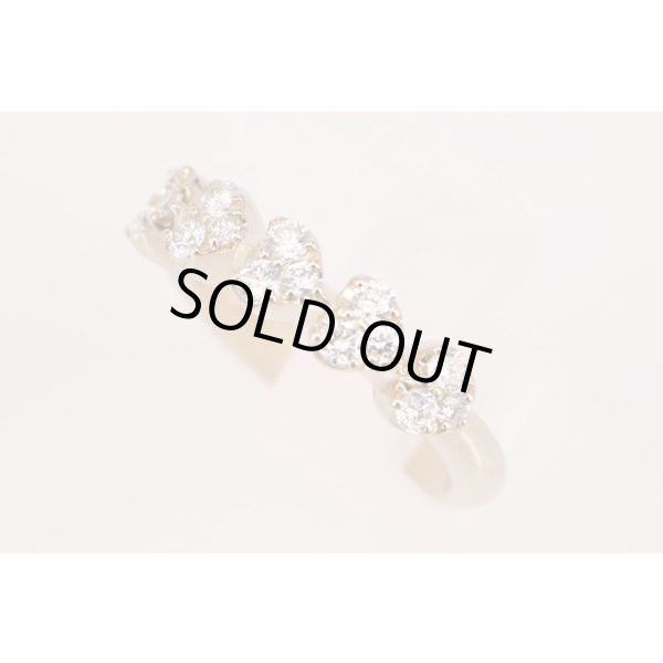 ポンテヴェキオ　K18PG ダイアイリリング 0.43ct 5.10g　サイド