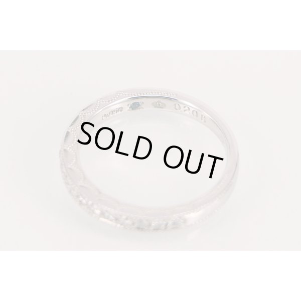 ロイヤルアッシャー　PT950 ダイアイリリング 0.208ct 4.20g　刻印