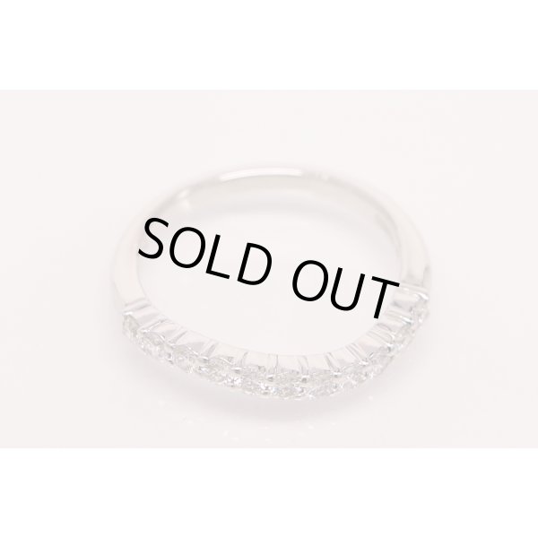 ミキモト　PT950 ダイアイリリング 0.38ct 3.60g　拡大