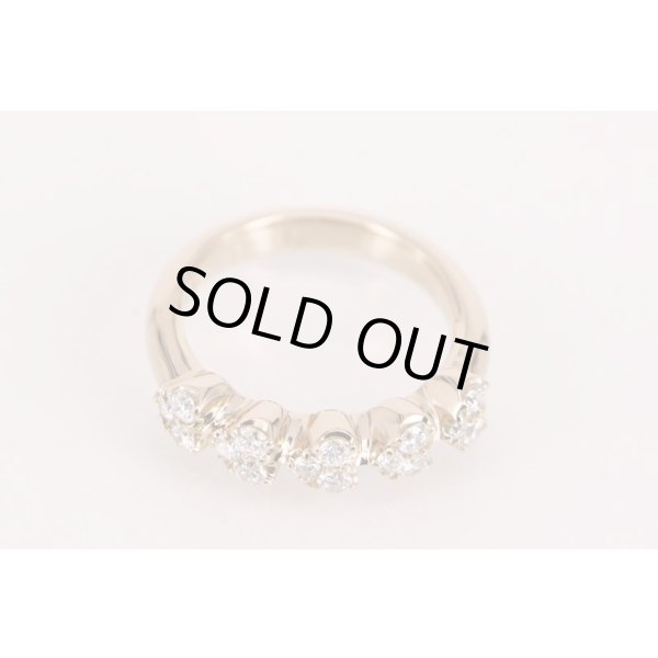 ポンテヴェキオ　K18PG ダイアイリリング 0.43ct 5.10g　拡大