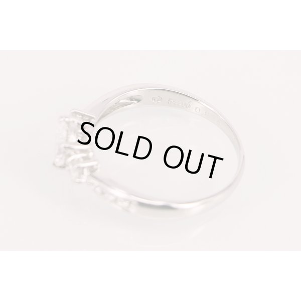 タサキ　PT900 ダイアイリリング 0.638ct 0.22ct 4.80g　刻印