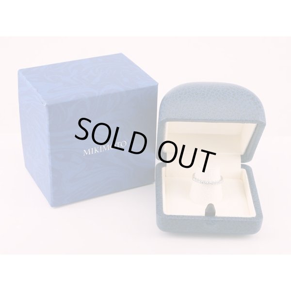 ミキモト　PT950 ダイアイリリング 0.46ct 2.60g　箱