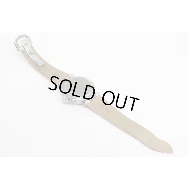 カルティエ　パシャＣ　２００３年クリスマス限定　２３２４　ピンクシェル文字盤　革ベルト状態　裏面