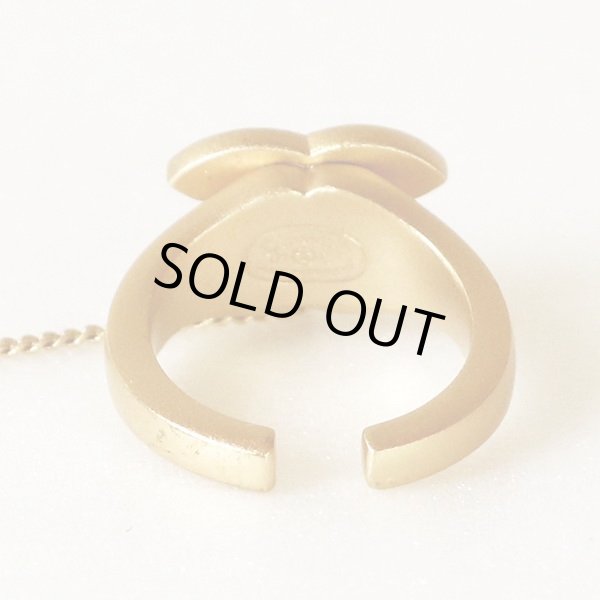 シャネル　バングル・リングセット 01C ゴールド　リング裏側