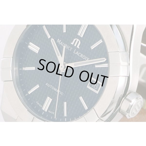 モーリス・ラクロア　アイコン　ＡＩ６００７　黒文字盤　サイド拡大
