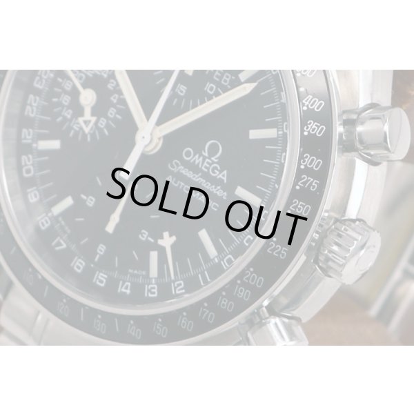 オメガ　スピードマスターデイデイト　３５２０．５０　黒文字盤　盤面拡大