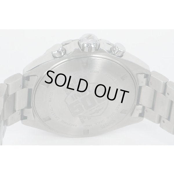 タグホイヤー　フォームラー１クロノ　ＣＡＺ１０１Ｖ　インディ５００限定　黒文字盤　裏面拡大