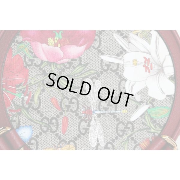 グッチ　フローラ ミニバックパック 598661 854046 レッド　裏面拡大