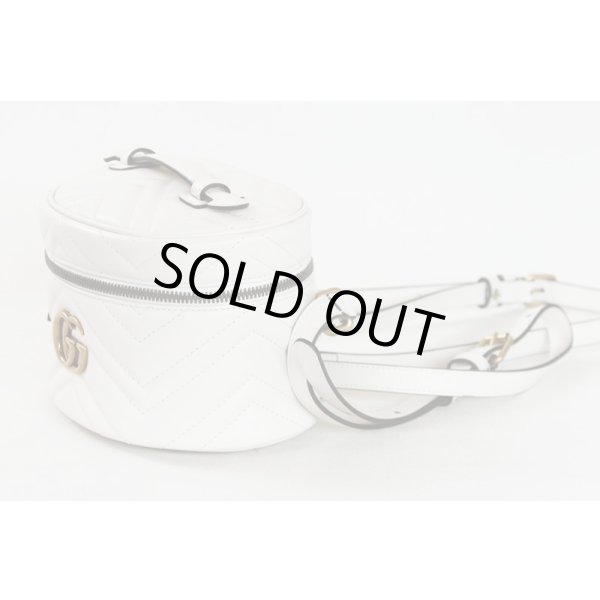 グッチ　ミニバックパック 598594 0616 ホワイト　サイド