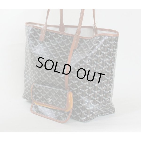 ゴヤール　サンルイPM ノワール／ナチュラル　サイド