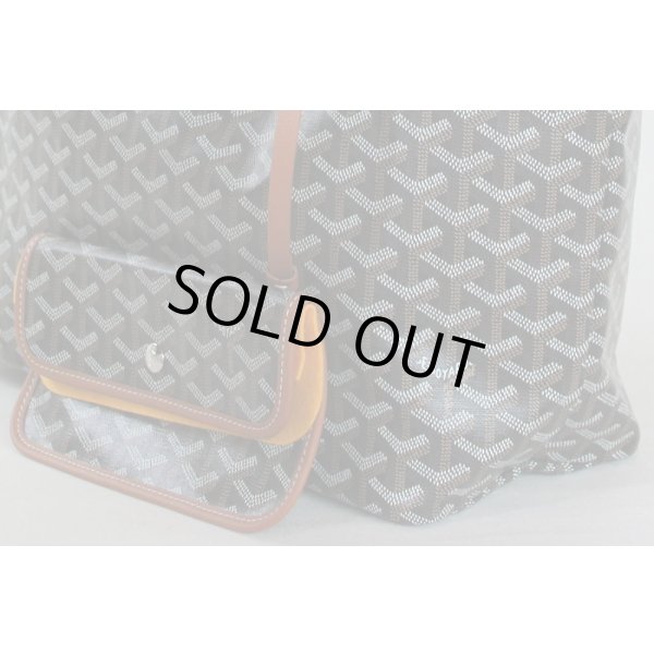 ゴヤール　サンルイPM ノワール／ナチュラル　サイド拡大