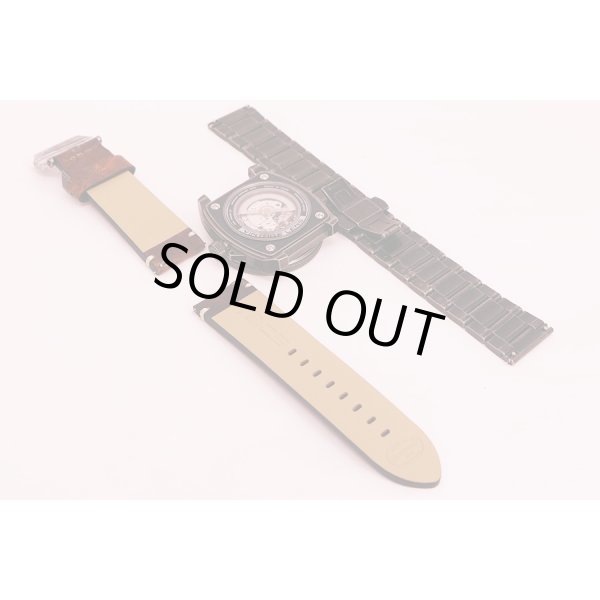 タックス　ヴィンテージレンズ２　ＴＳ１８０３Ｋ　黒文字盤　タックス１０周年限定５００本　替えベルト